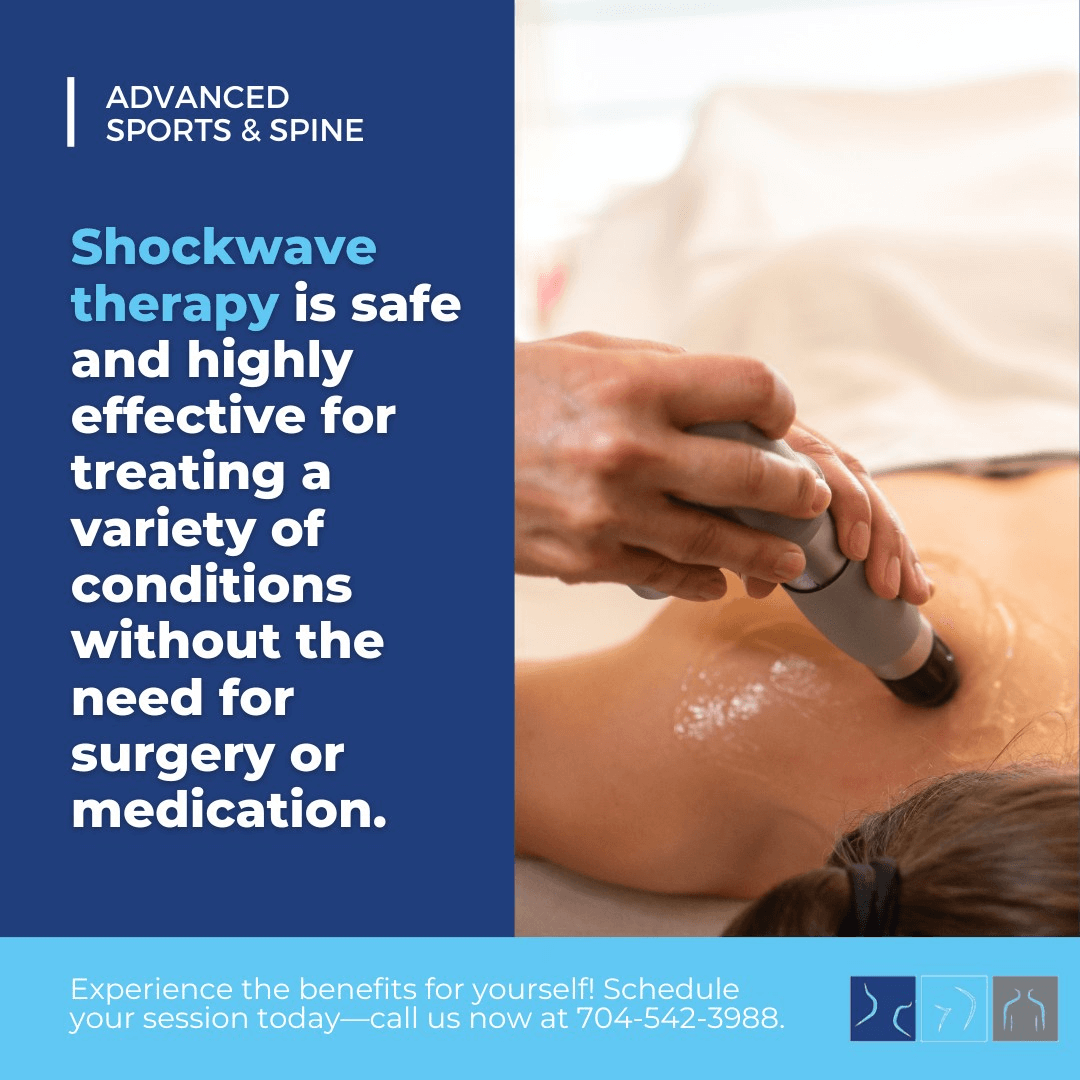 Break up painful deposits without surgery with shockwave therapy in Charlotte, NC