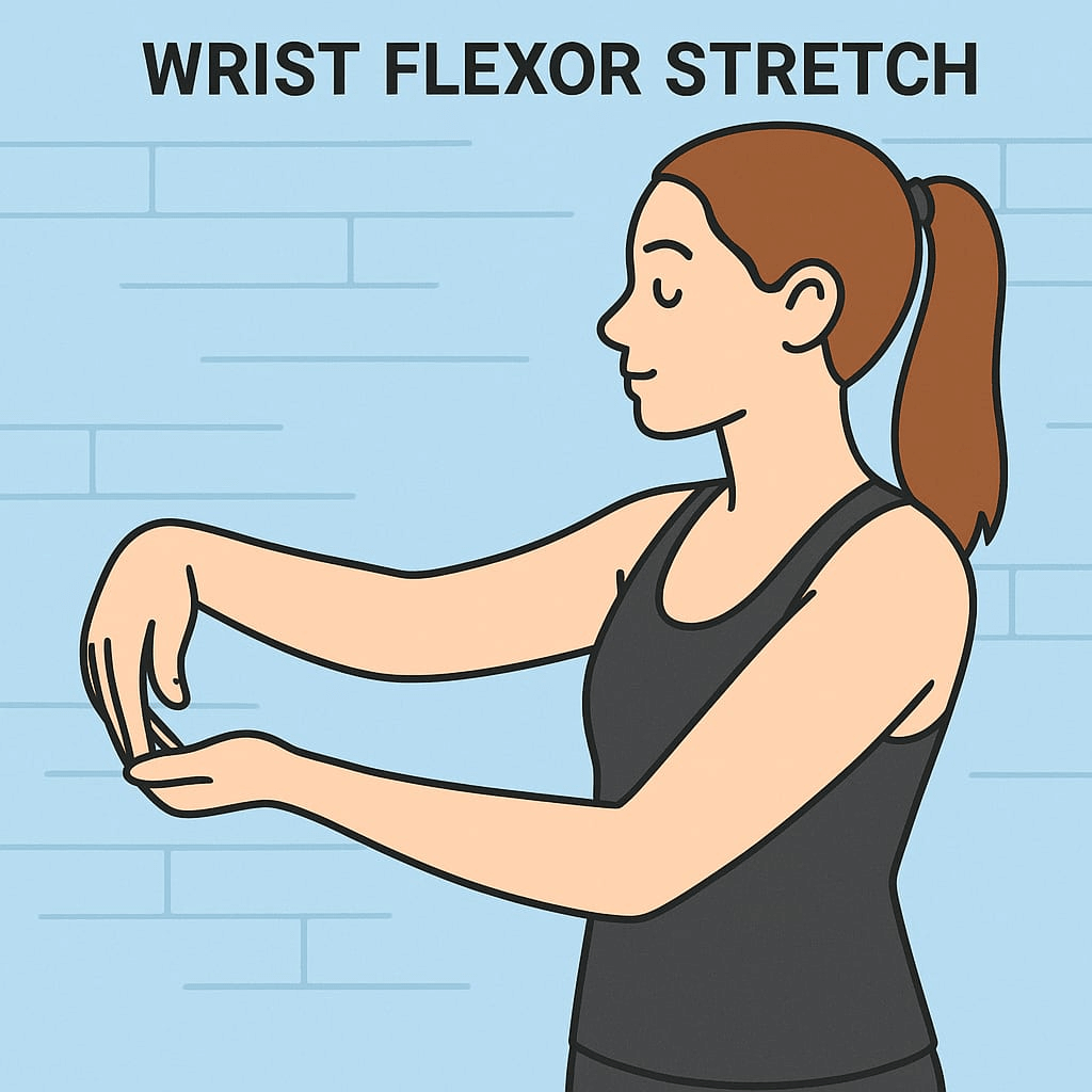 Wrist Flexor Stretch Exercise in Charlotte and Huntersville.