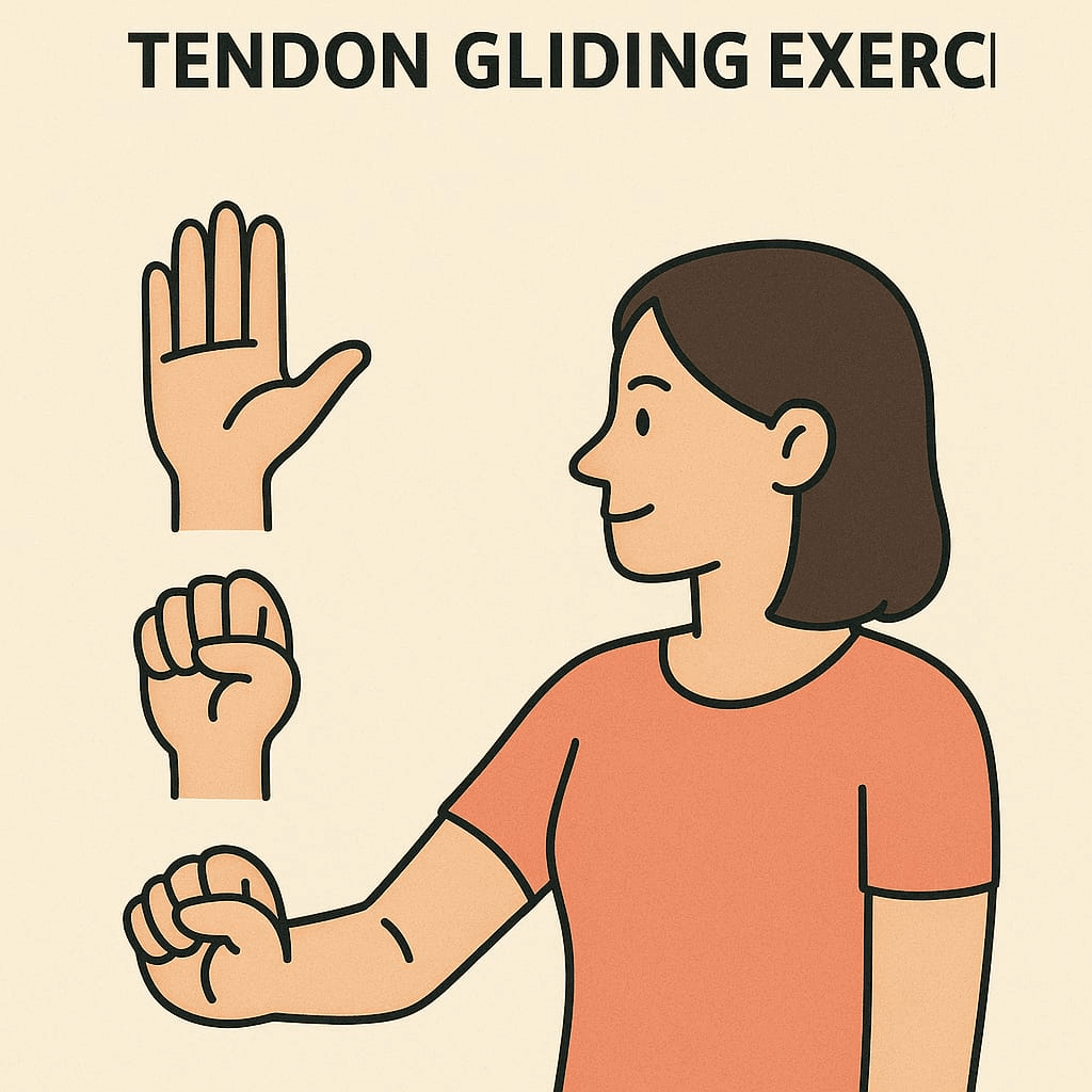 Tendon Gliding Exercises in Charlotte and Huntersville.