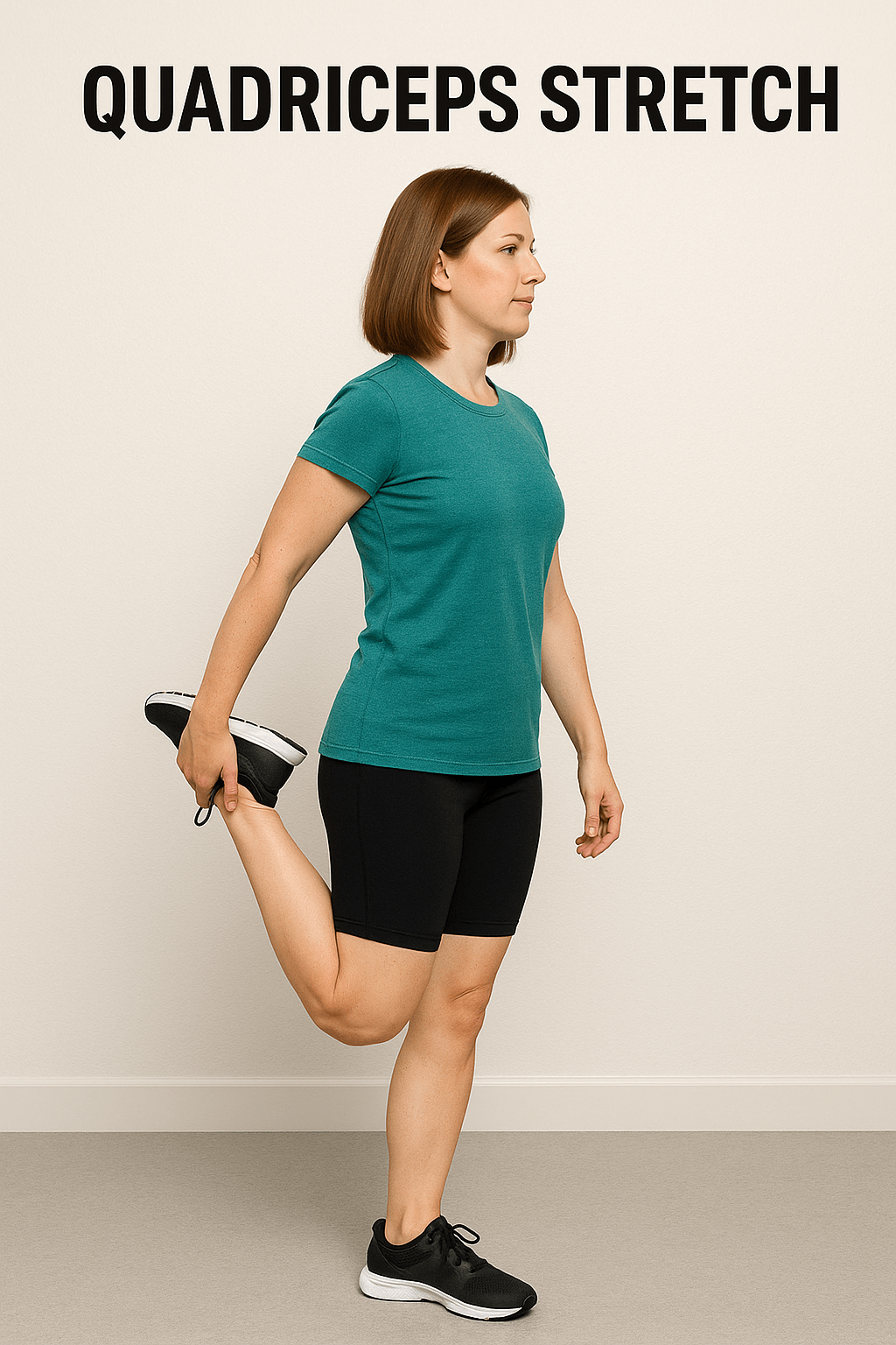 Quadriceps Stretch Runner’s Knee Pain Exercise in Charlotte