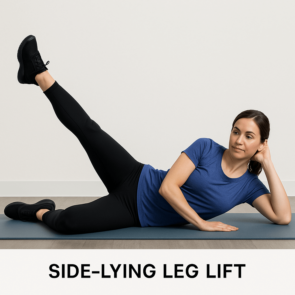 Side-Lying Leg Lift Exercise in Charlotte