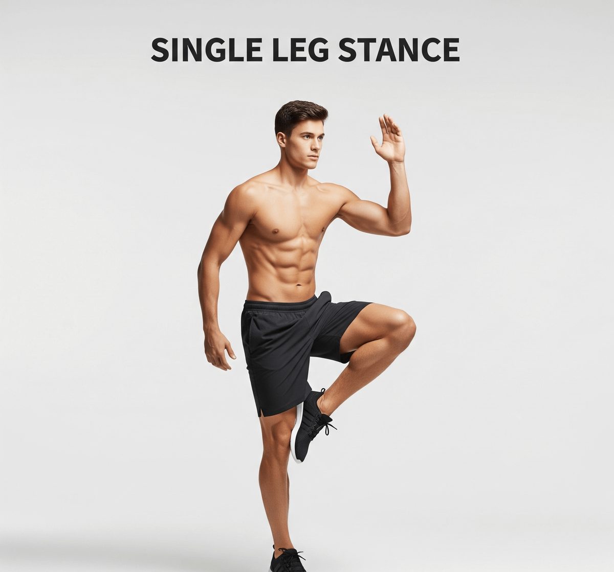 Single-Leg Stand Exercise for ankle sprain recovery in Charlotte.