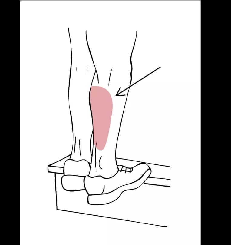 Calf Stretch on a Step Exercise in Charlotte