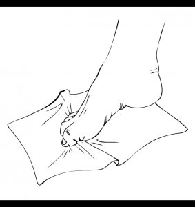 Toe Curl Exercise With Towel in Charlotte