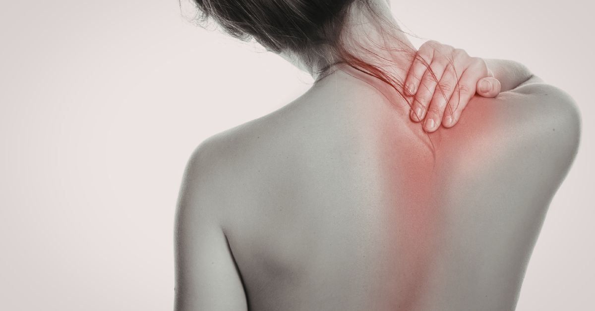 Woman with shoulder and neck pain — no injury